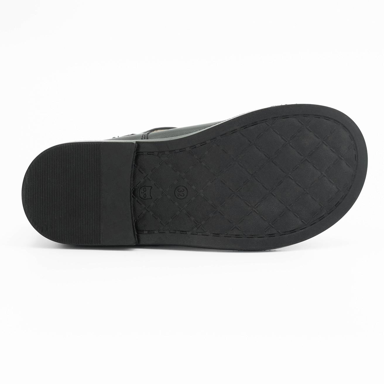 Туфли Nordman для девочек с ремешком цвет черный - фото 8