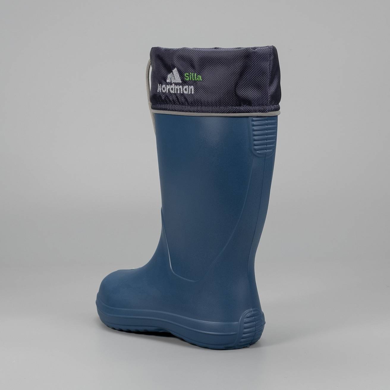 Женские сапоги Nordman Silla с мехом и манжетами  синие - фото 3