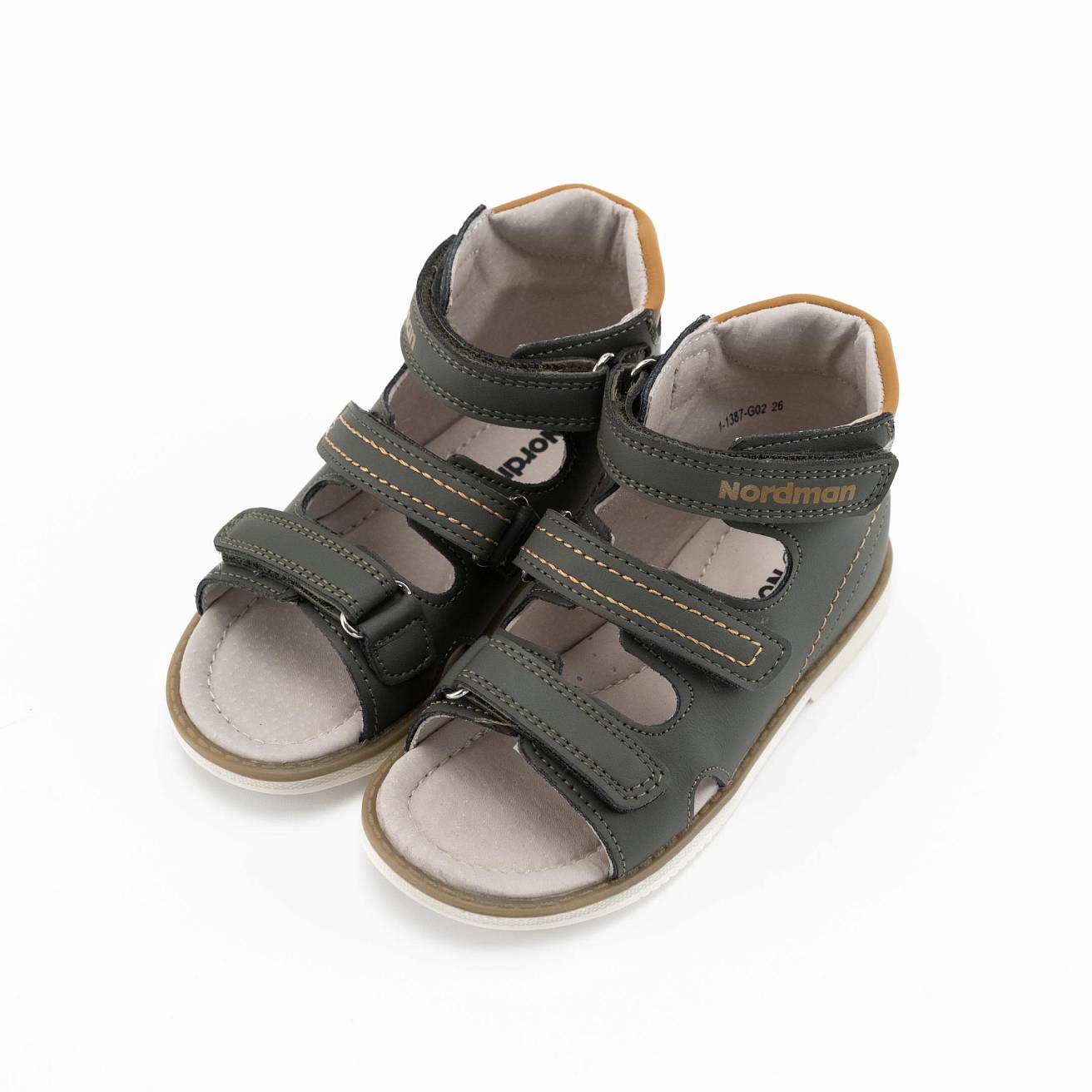 Сандалики детские Nordman Boom цвет хаки - фото 2