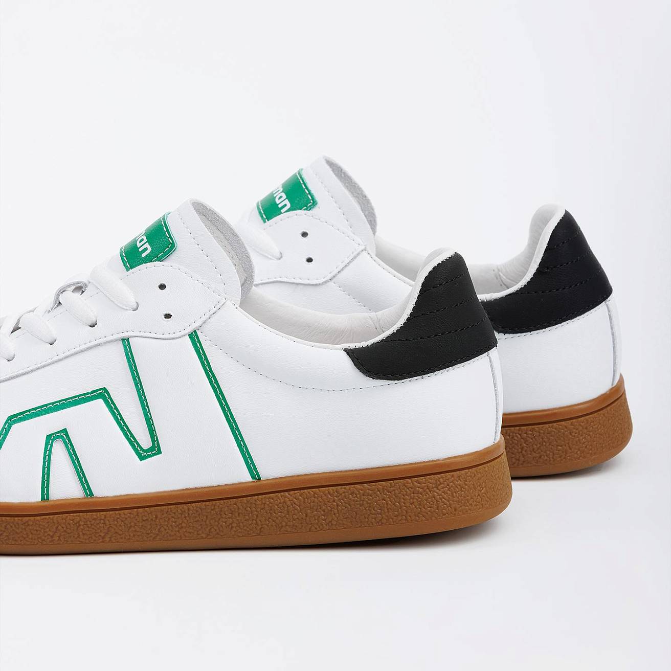 Женские кроссовки Nordman белые с серо-зеленым - фото 2