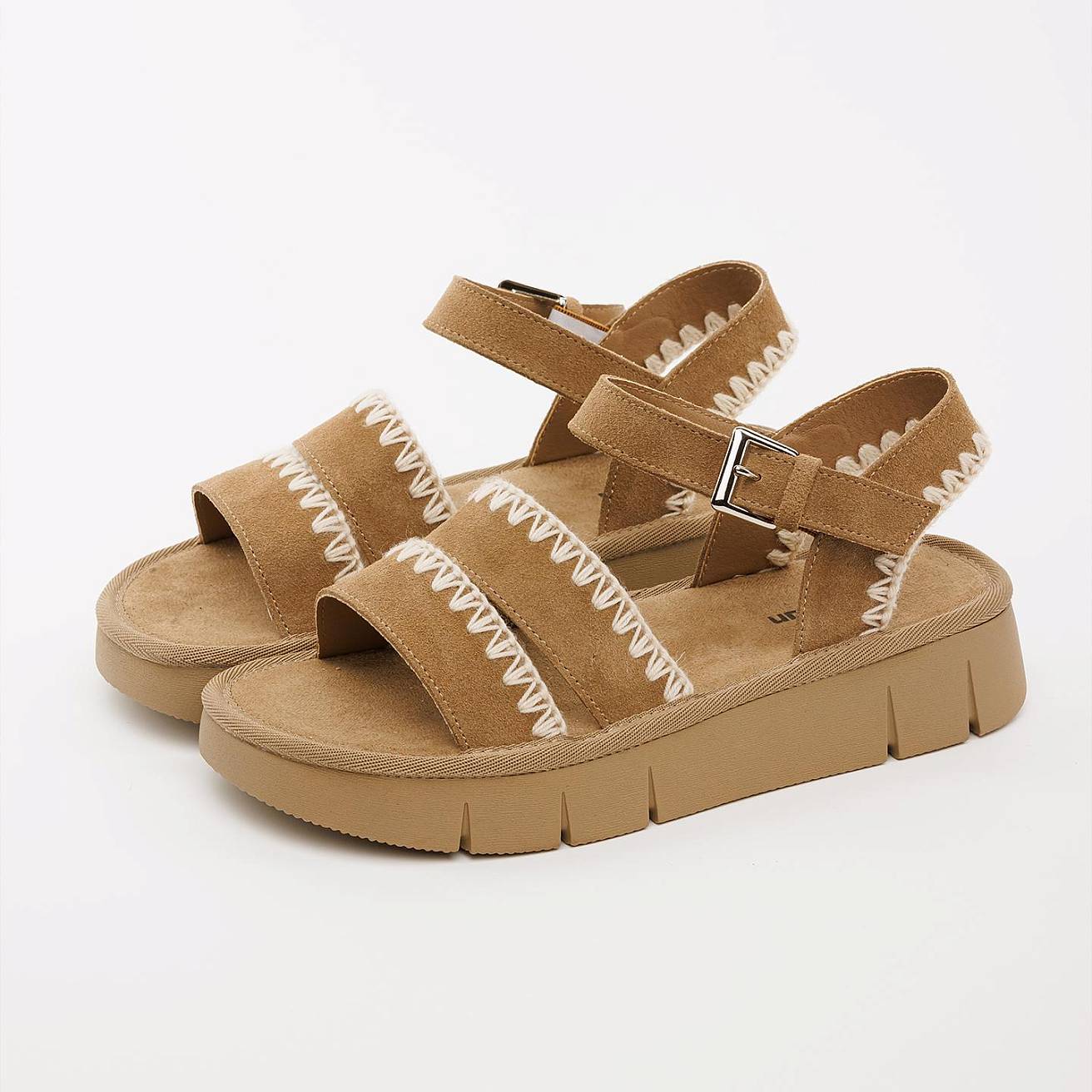 Женские сандалии Nordman бежевые - фото 1