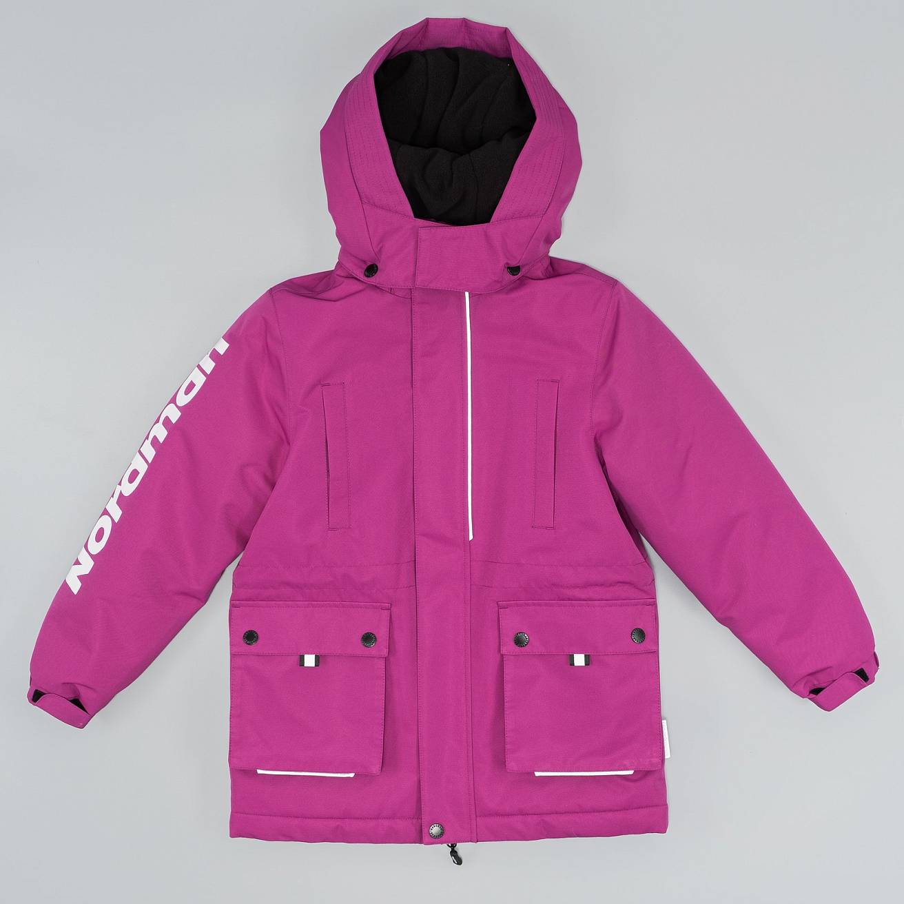 Nordman Wear куртка-парка утеплённая пурпурная - фото 3