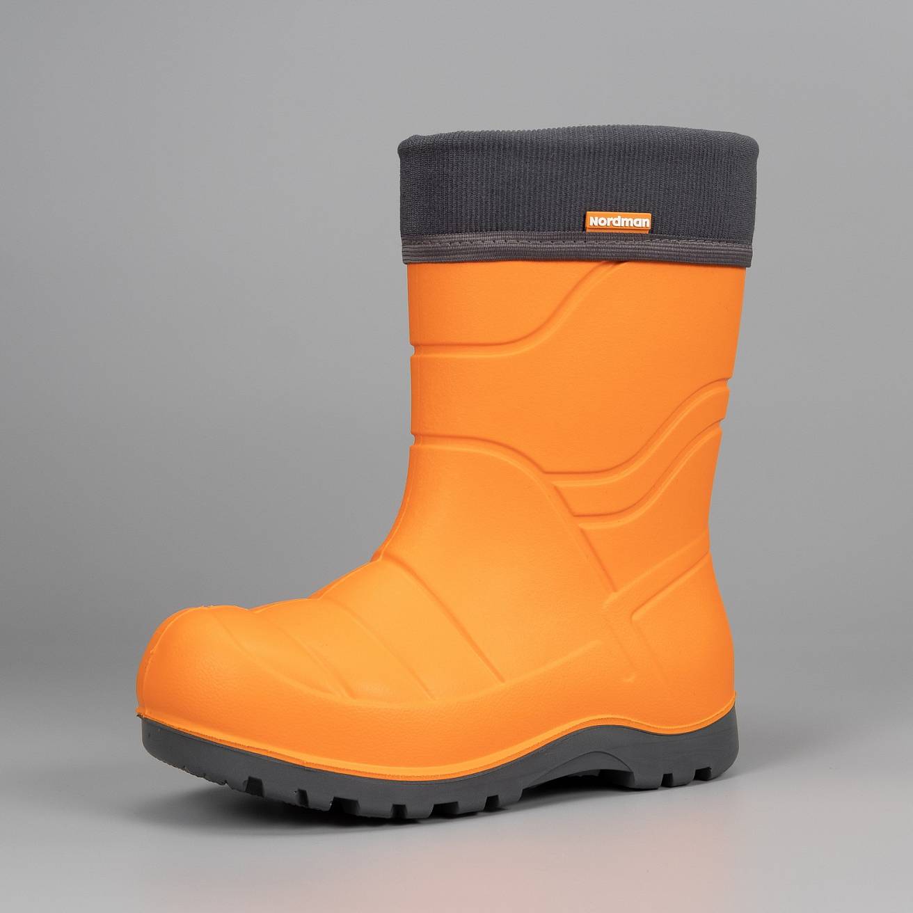 Сапоги детские Nordman Flash со съемным флисовым утеплителем оранжевые - фото 2
