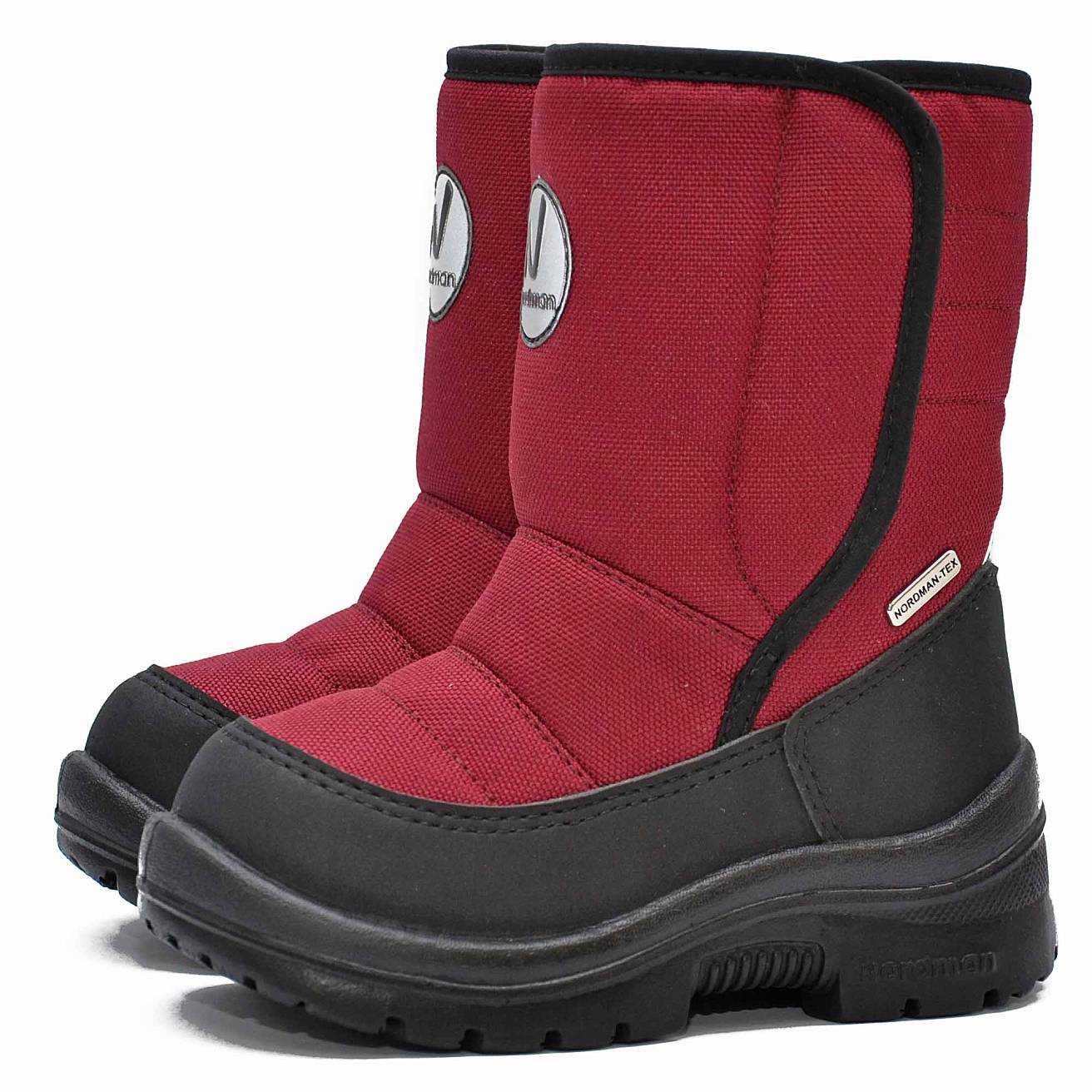 Зимние детские сапоги Nordman Next бордовые - фото 4