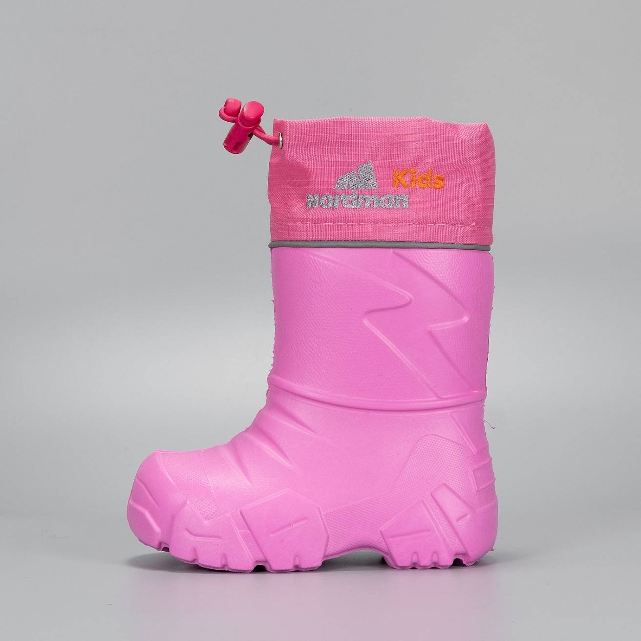 Сапоги Nordman Kids из ЭВА с вшитым меховым вкладышем розовые - фото 3
