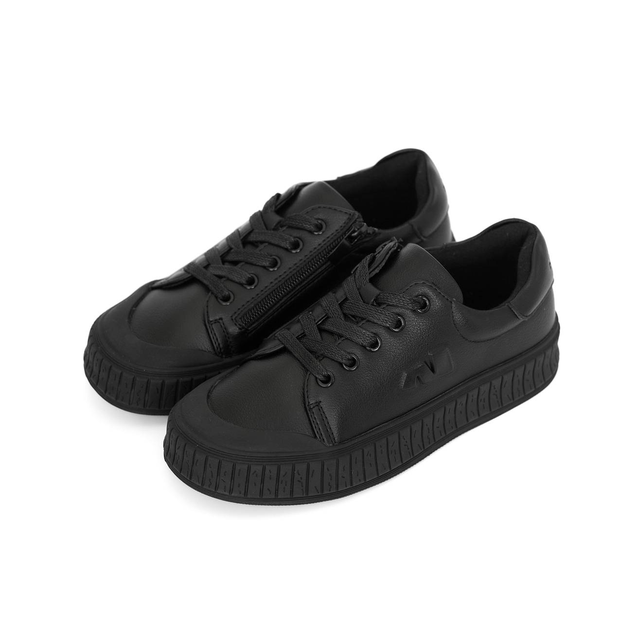 Кеды Nordman черные на шнурках цвеит черный - фото 3