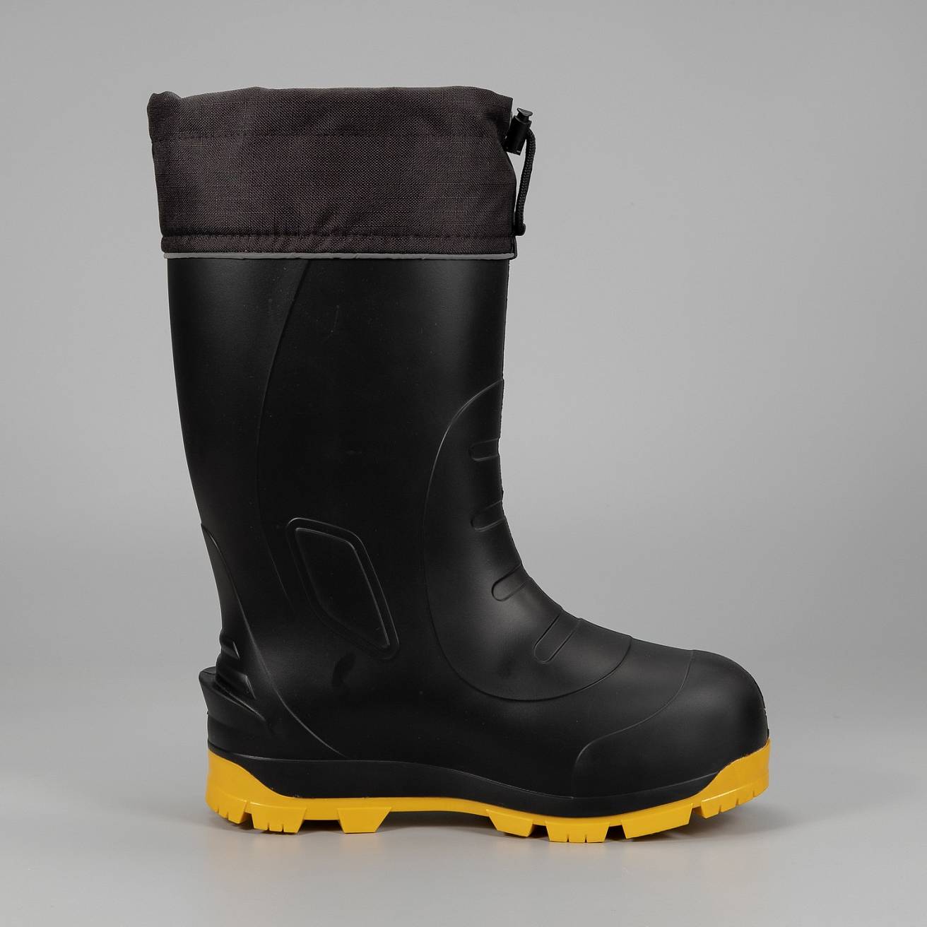 Сапоги Nordman Quaddro с защищенной подошвой ТЭП и меховым вкладышем до -50С черные с желтым - фото 5