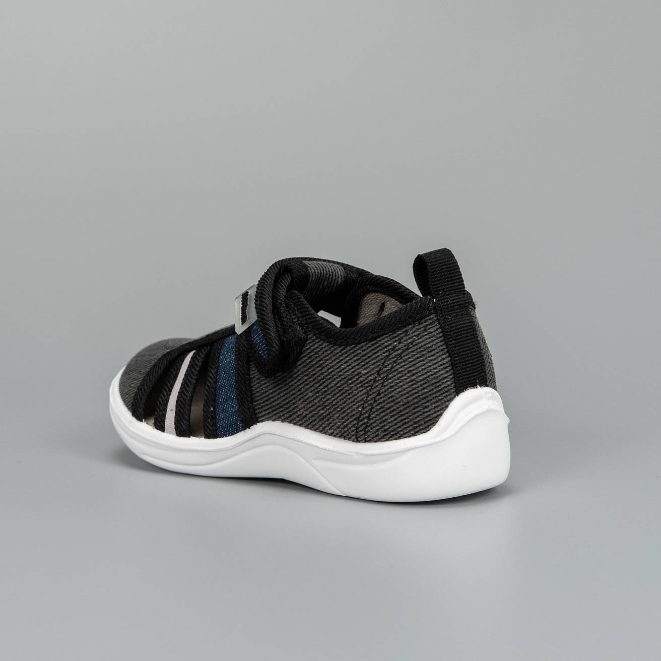 Тапочки детские Nordman Stars сине-серые - фото 5