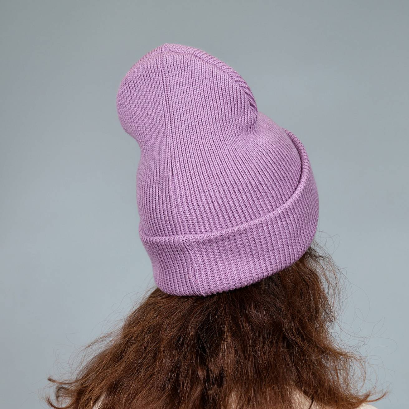 Шапка вязаная Nordman цвет сиреневый - фото 2