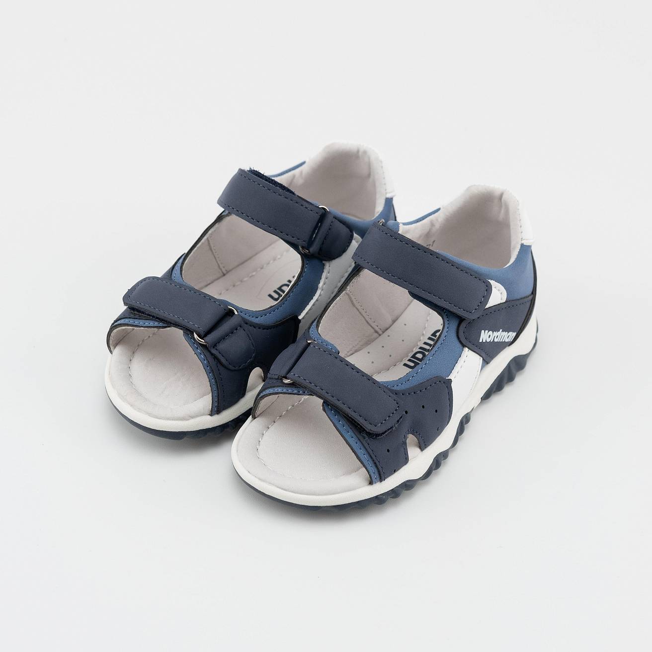 Сандалии летние Nordman Boom темно-сине-белые - фото 2