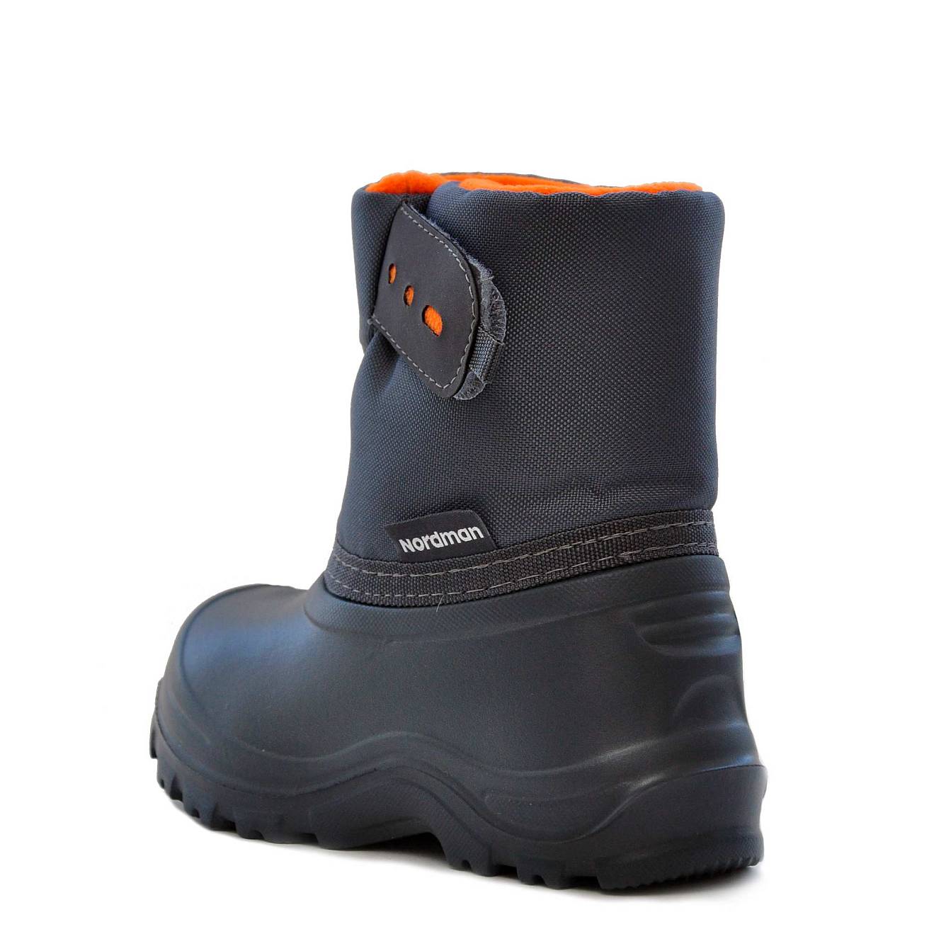 Сноубутсы Nordman Joy из ЭВА на высокой липучке Оранжевые с серым - фото 5