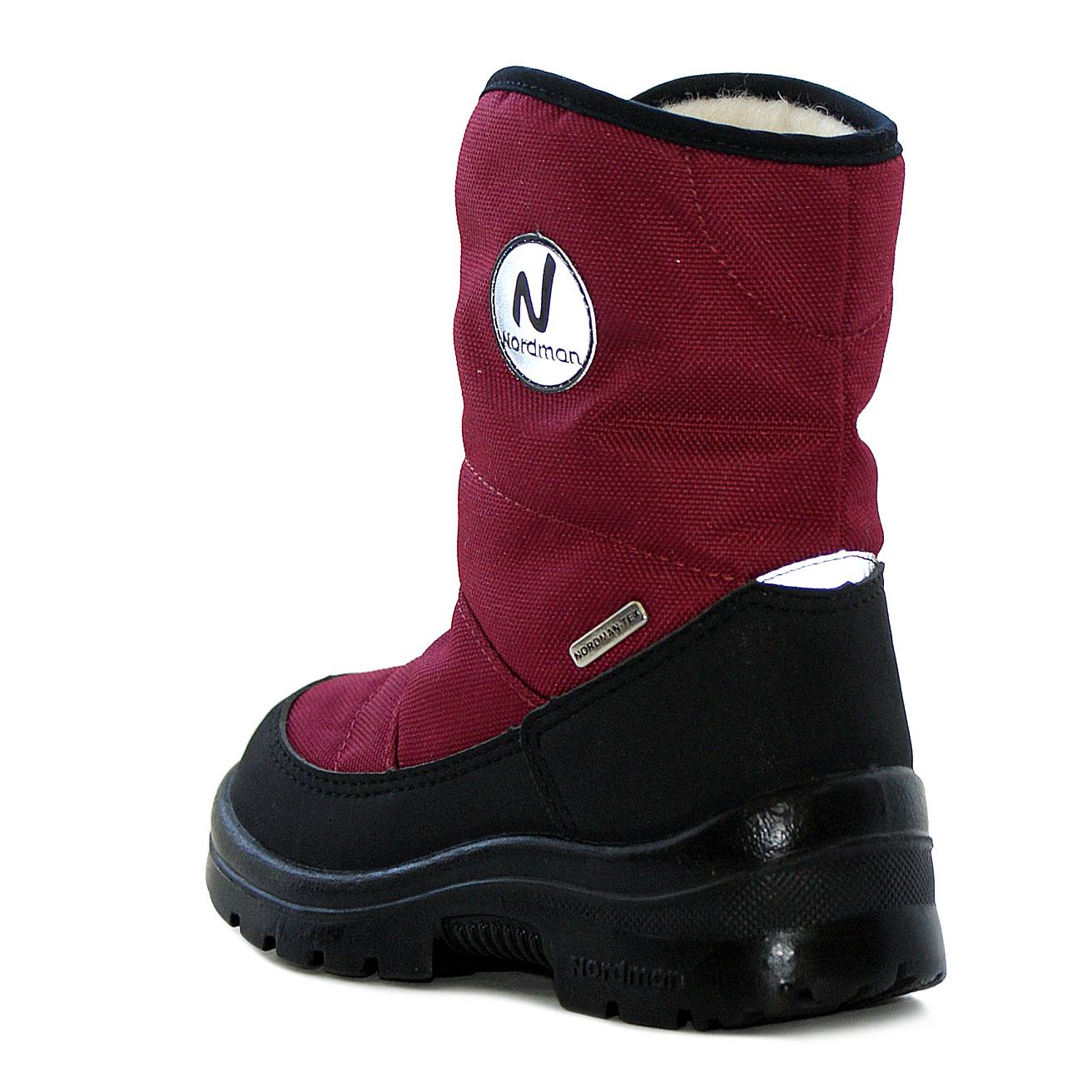 Зимние детские сапоги Nordman Next бордовые - фото 4