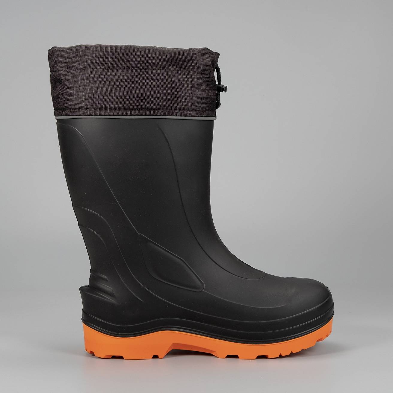 Сапоги Nordman Ultra до -50 ºС с меховым вкладышем черные с оранжевой подошвой - фото 5