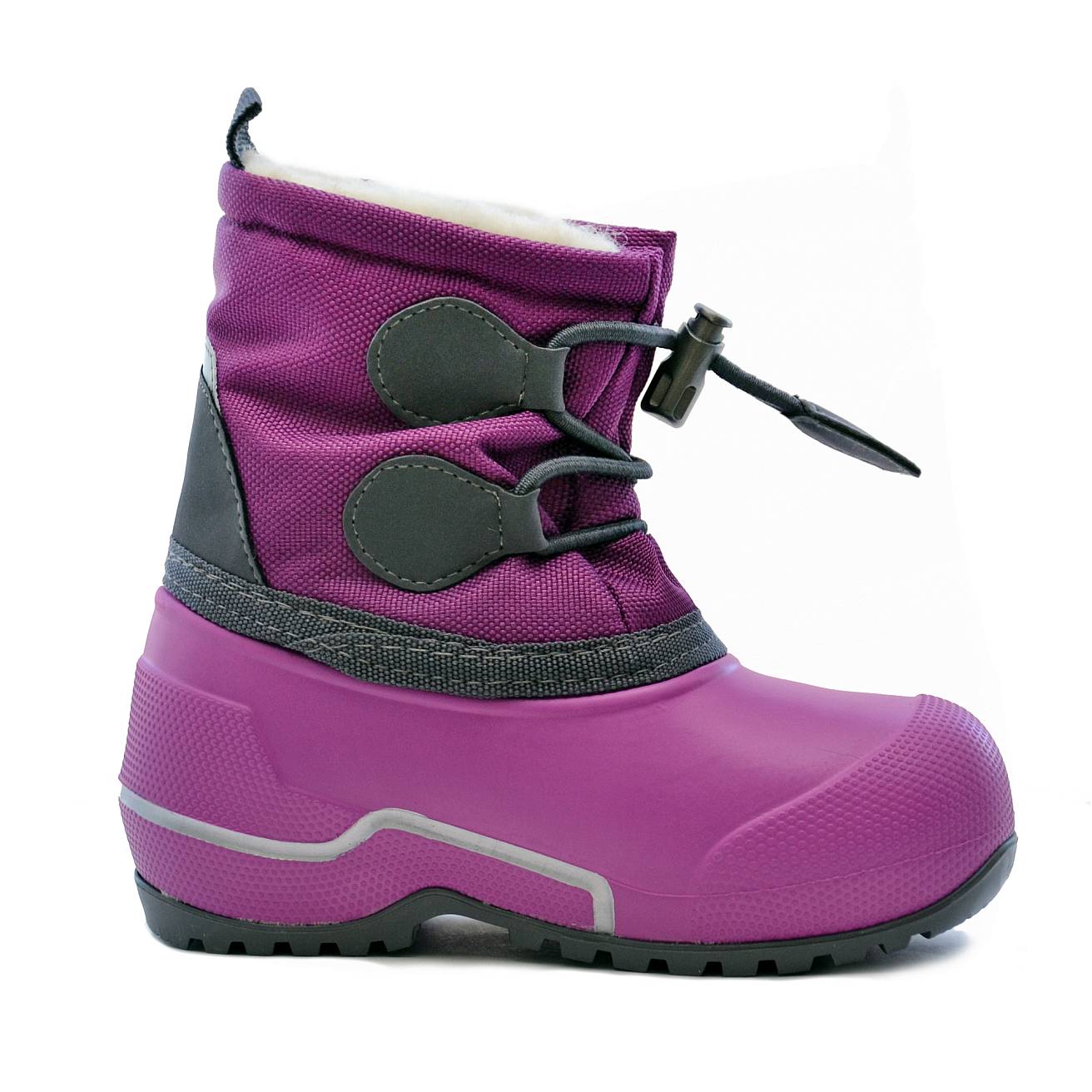 Сноубутсы Nordman Cross из ЭВА+ТЭП фуксия/серый - фото 5