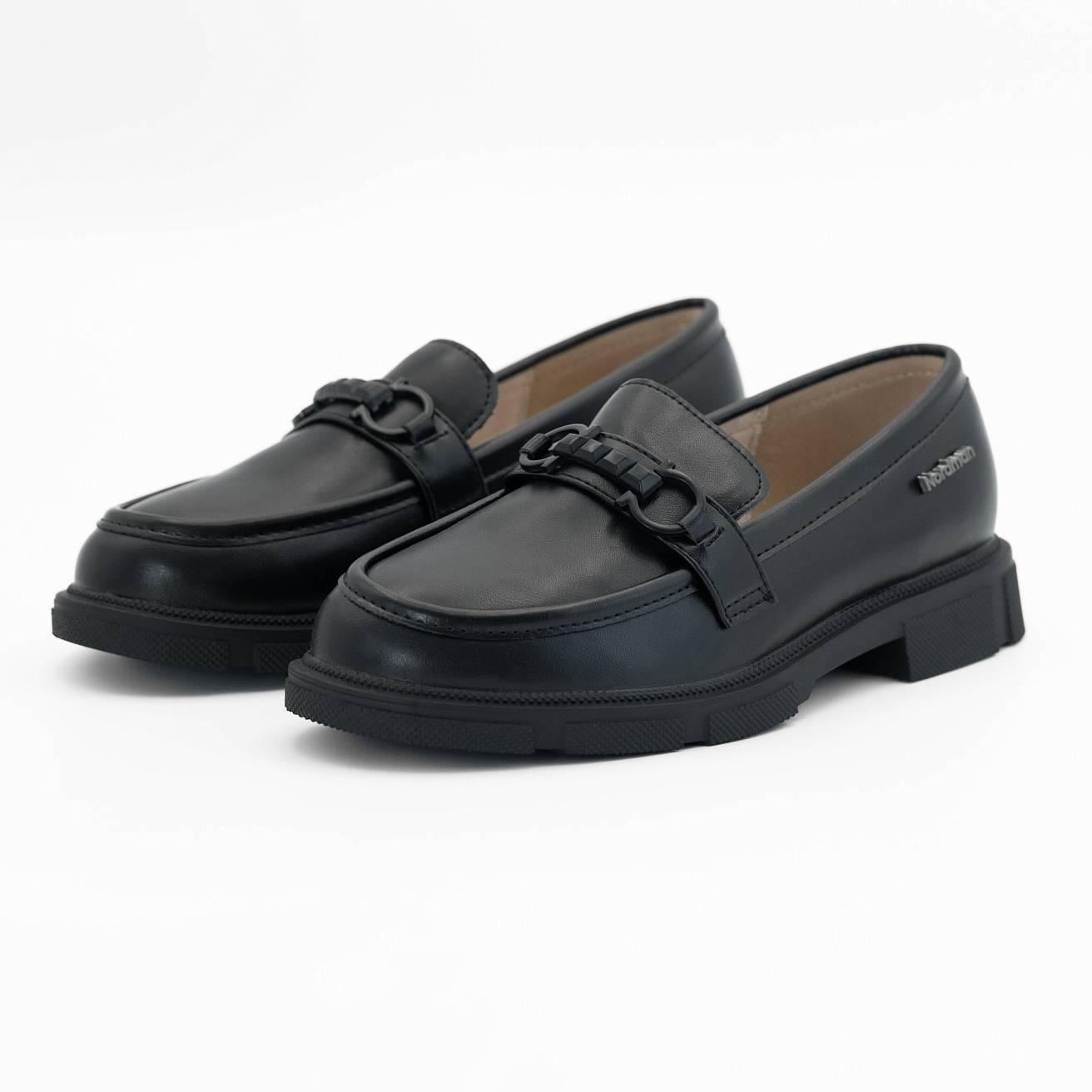 Лоферы Nordman для девочек цвет черный - фото 2