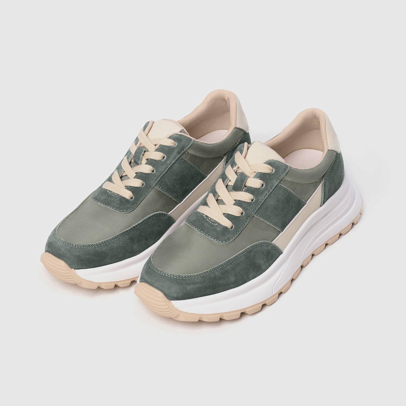 Кроссовки Nordman женские цвет зелёный - фото 3