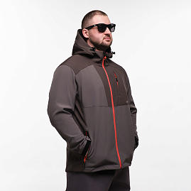 Куртка софтшел  Nordman цвет тёмно-серый