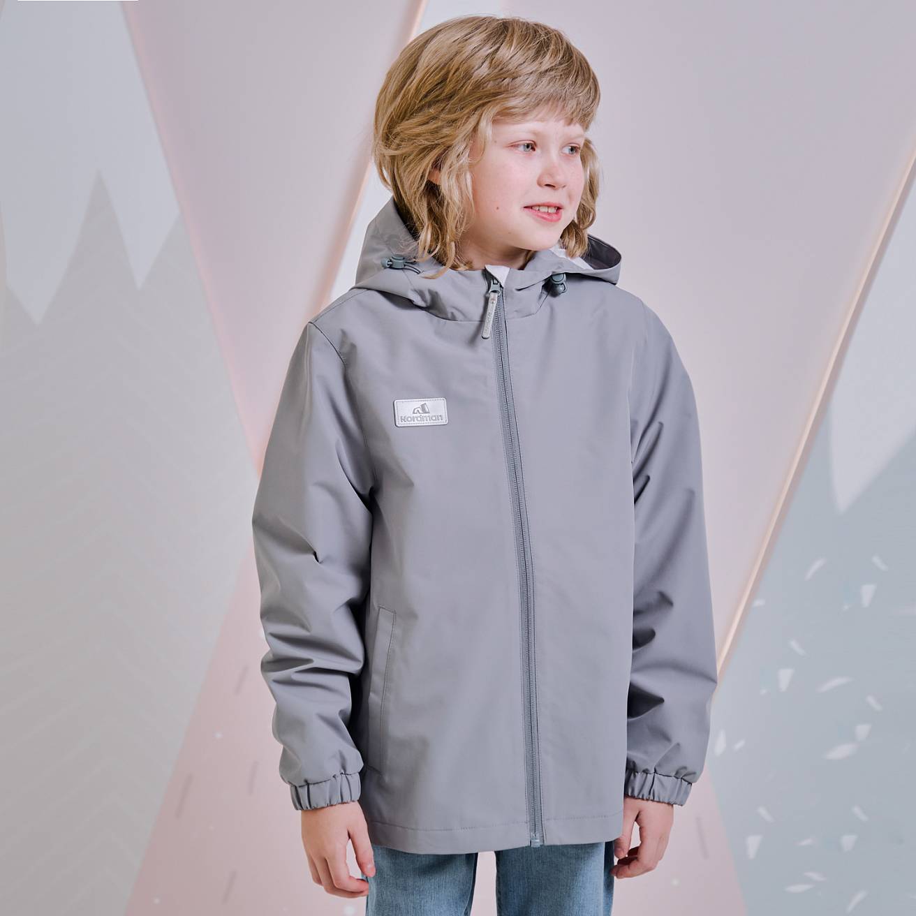 Nordman Wear куртка-ветровка без утеплителя серая - фото 2