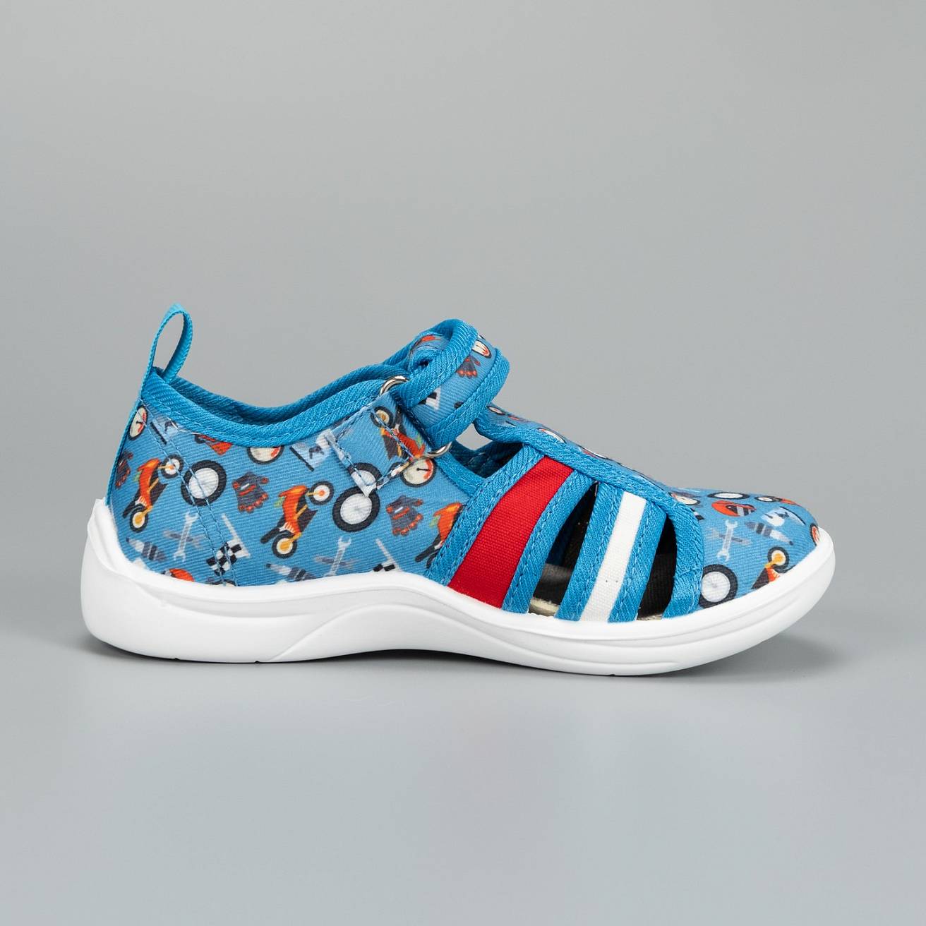 Тапочки детские Nordman Stars голубые с принтом - фото 5