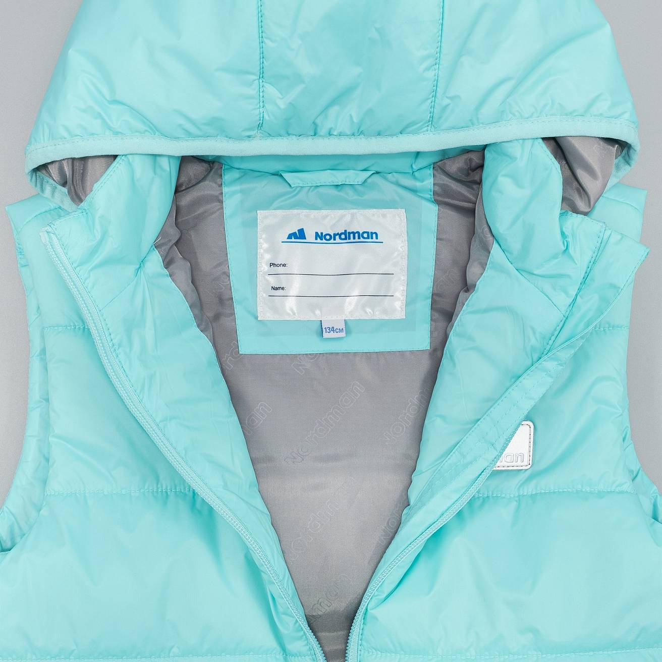 Nordman Wear жилет утепленный для девочки мятный - фото 6