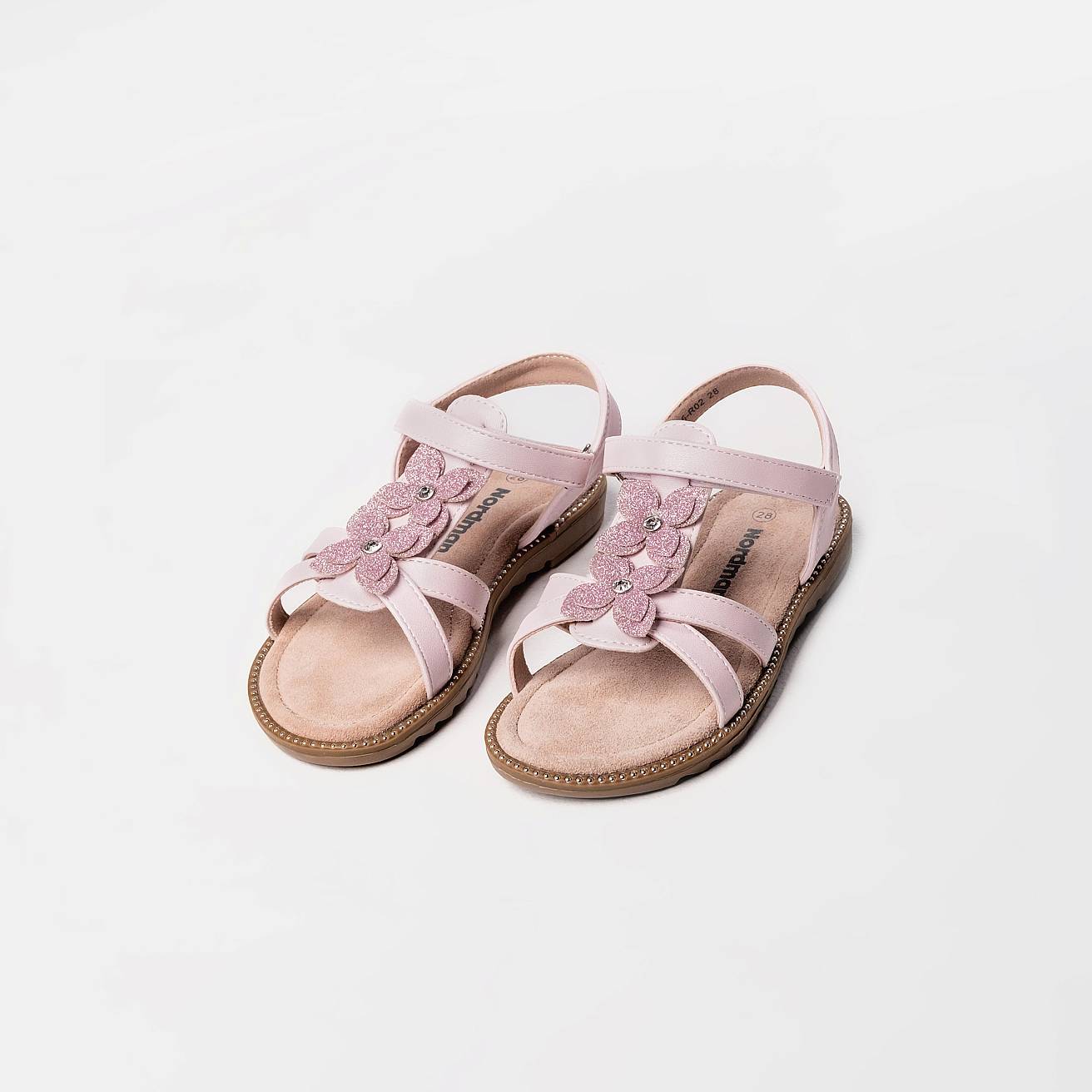 Босоножки детские летние розовые - фото 4