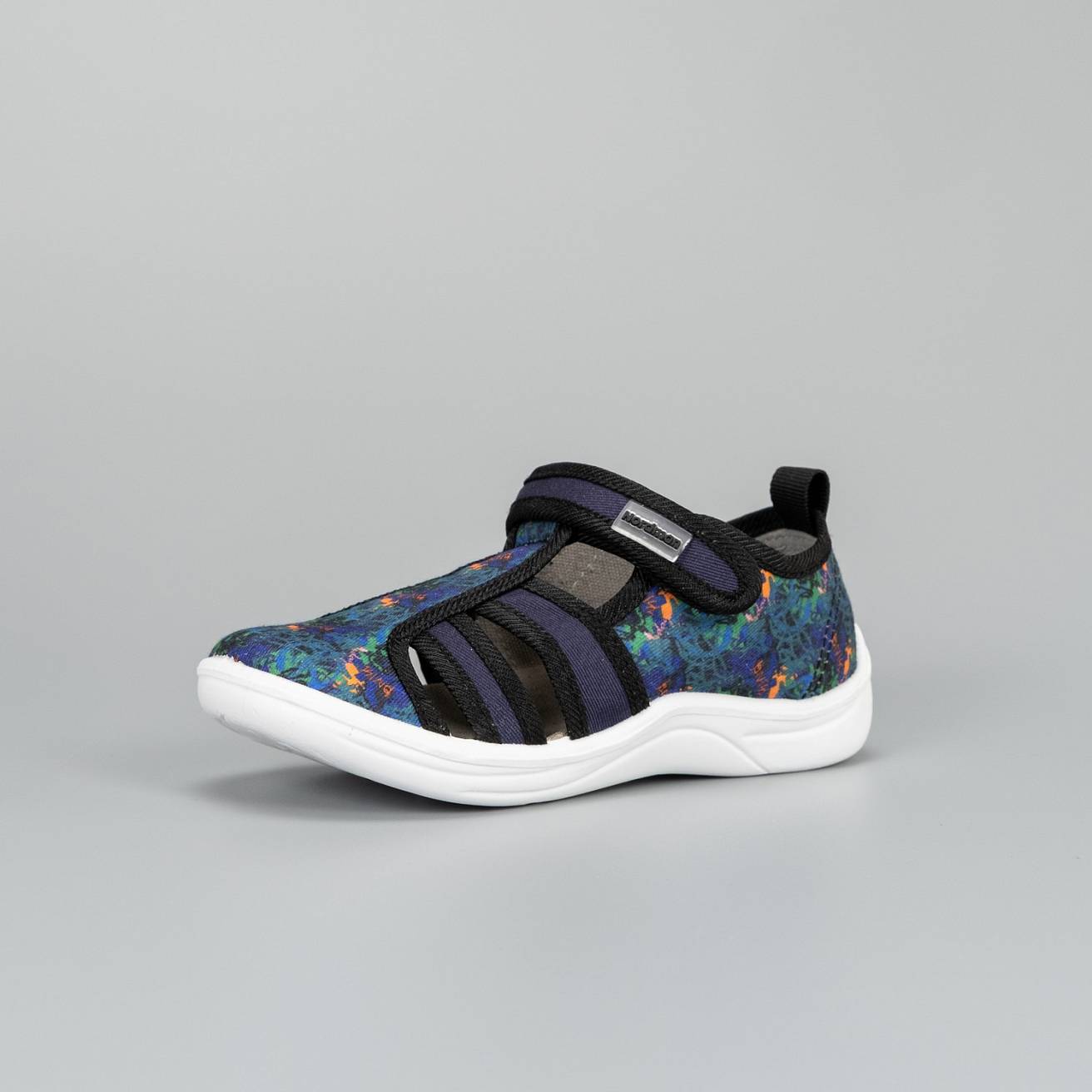 Тапочки детские Nordman Stars фиолетовые с принтом - фото 2