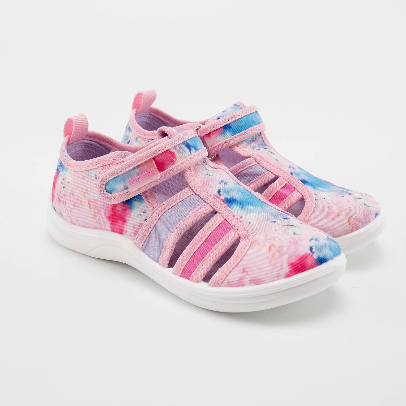 Тапочки детские Nordman Stars розовый с принтом - фото 7