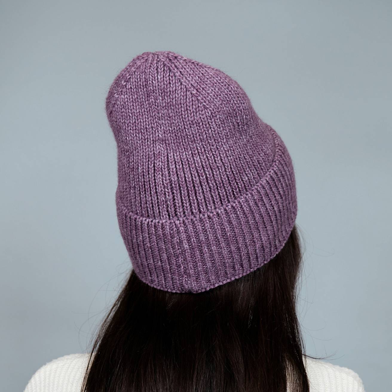 Шапка вязаная Nordman цвет лиловый - фото 2