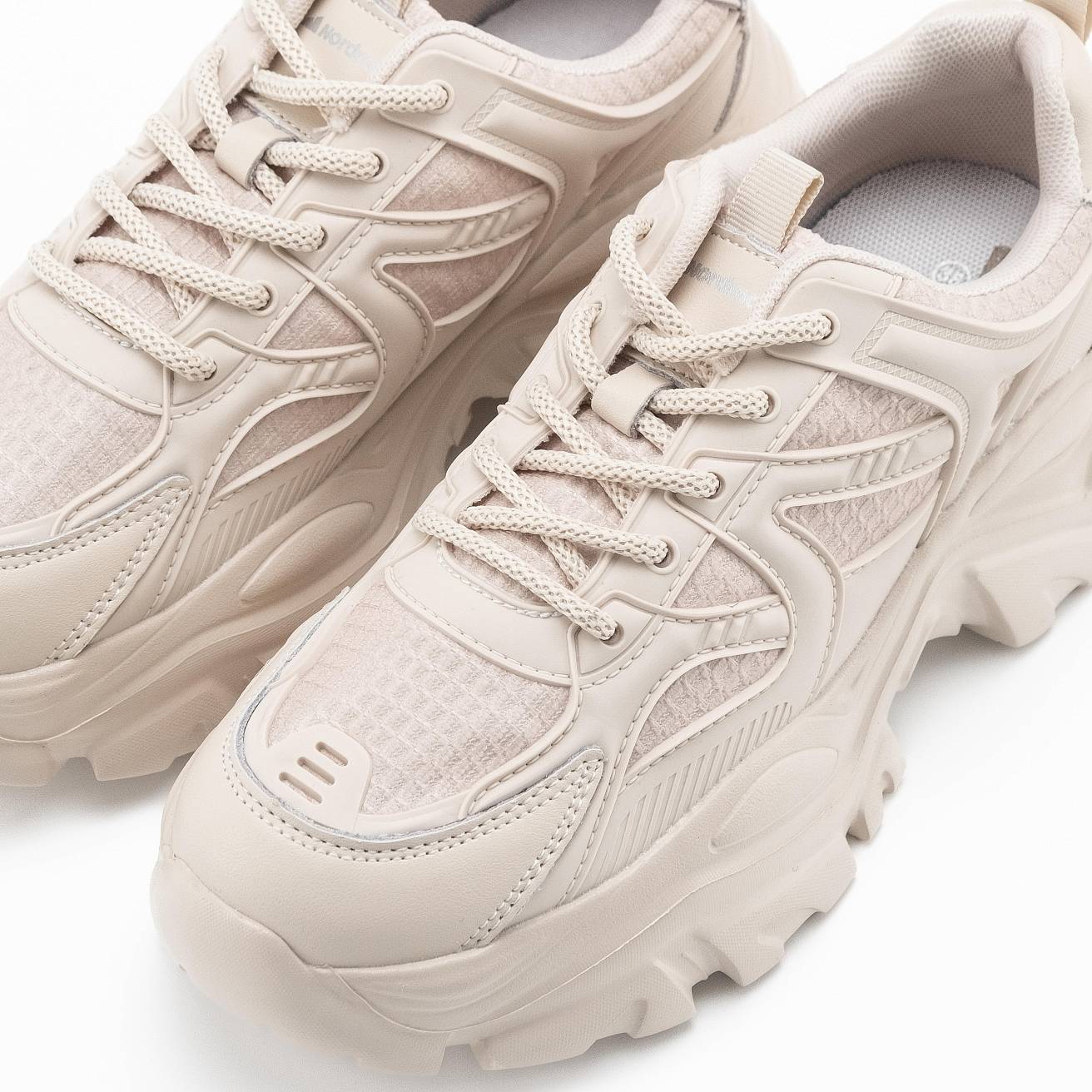 Женские кроссовки Nordman бежевые - фото 3