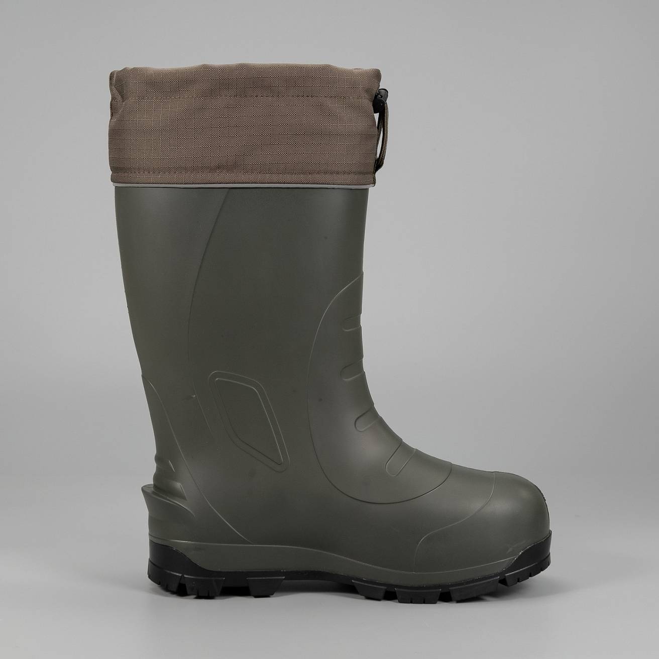 Сапоги Nordman Quaddro с защищенной подошвой ТЭП и меховым вкладышем до -50С оливковые с черным - фото 3