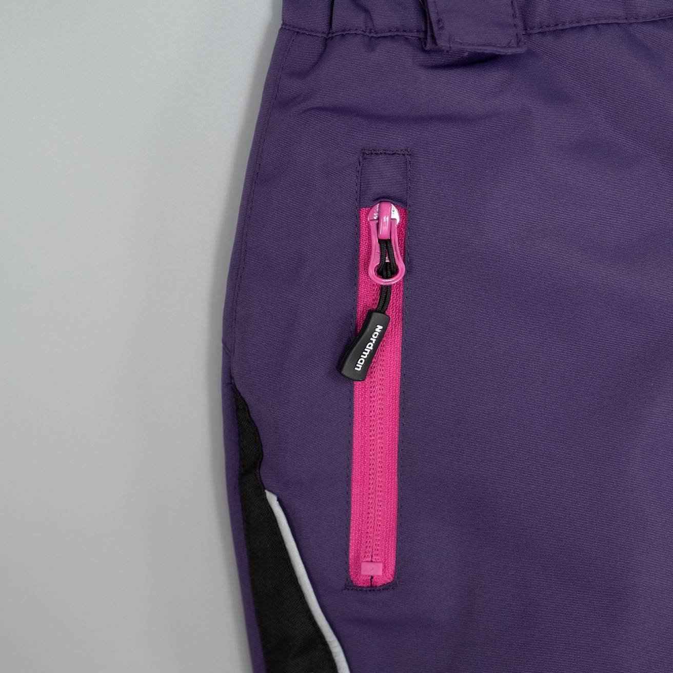 Полукомбинезон детский Nordman Wear сиреневый/черный - фото 3