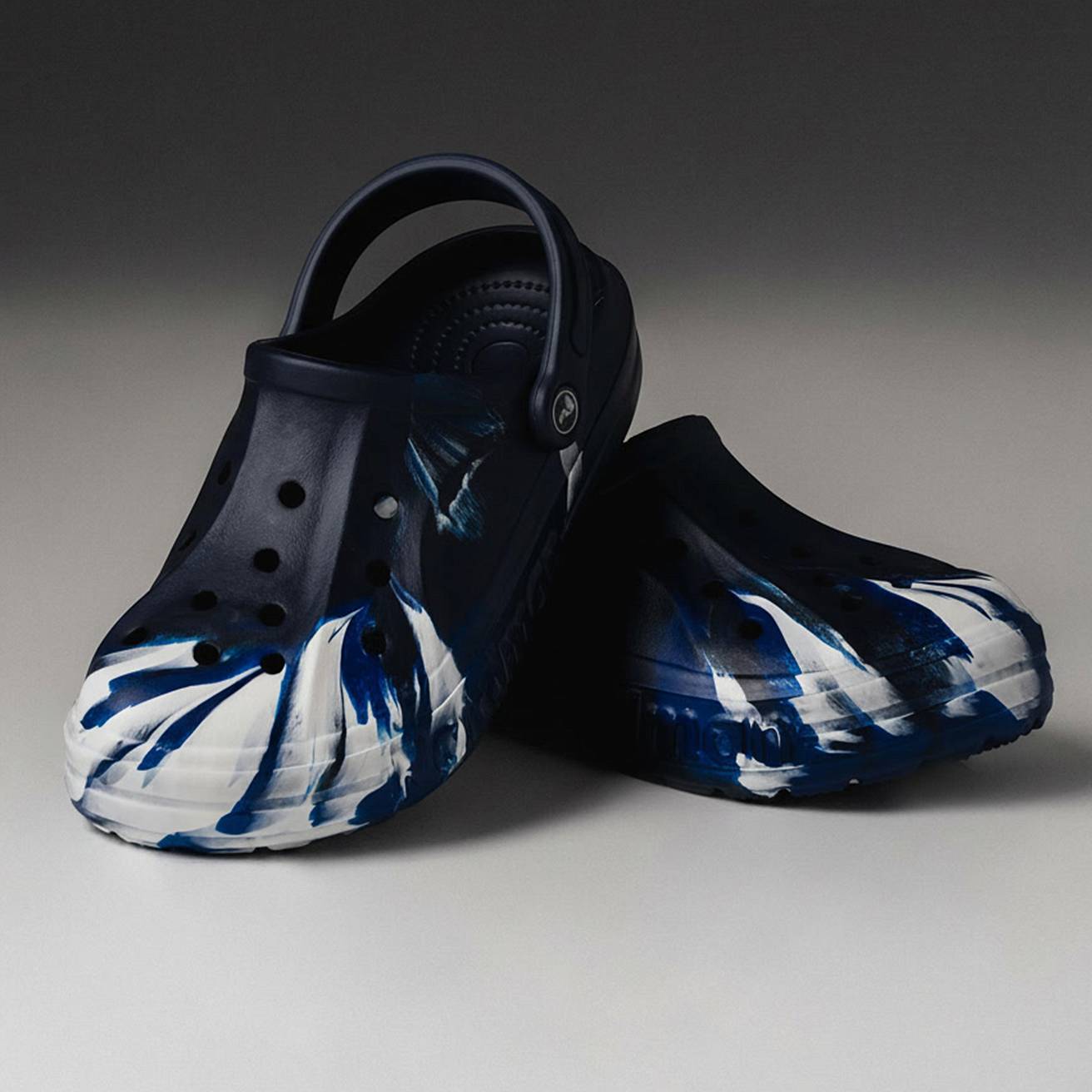 Сабо из ЭВА Nordman Shark цвет синий с модуляцией белый,синий - фото 1