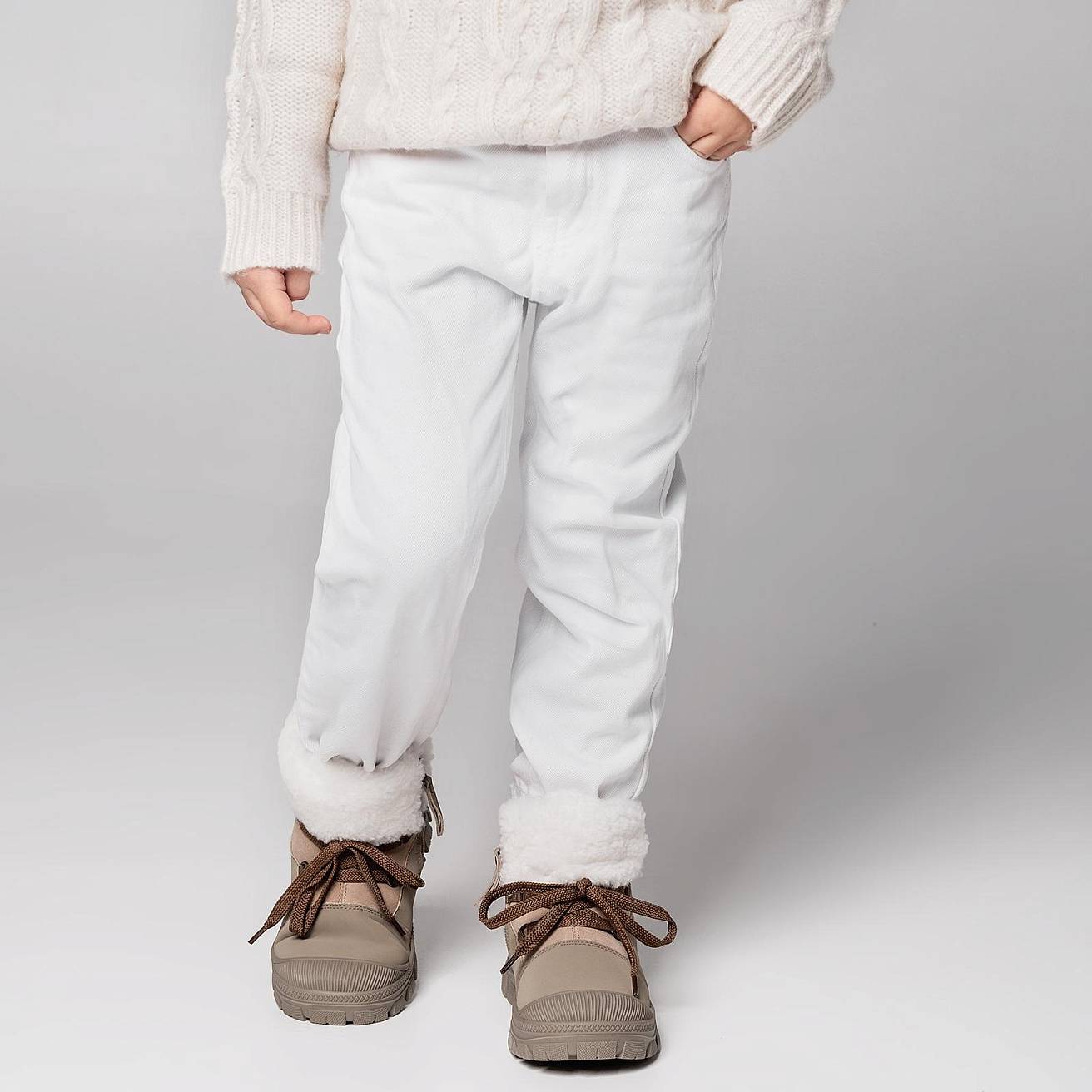 Ботинки Nordman  зимние на шнурках цвет бежевый - фото 2