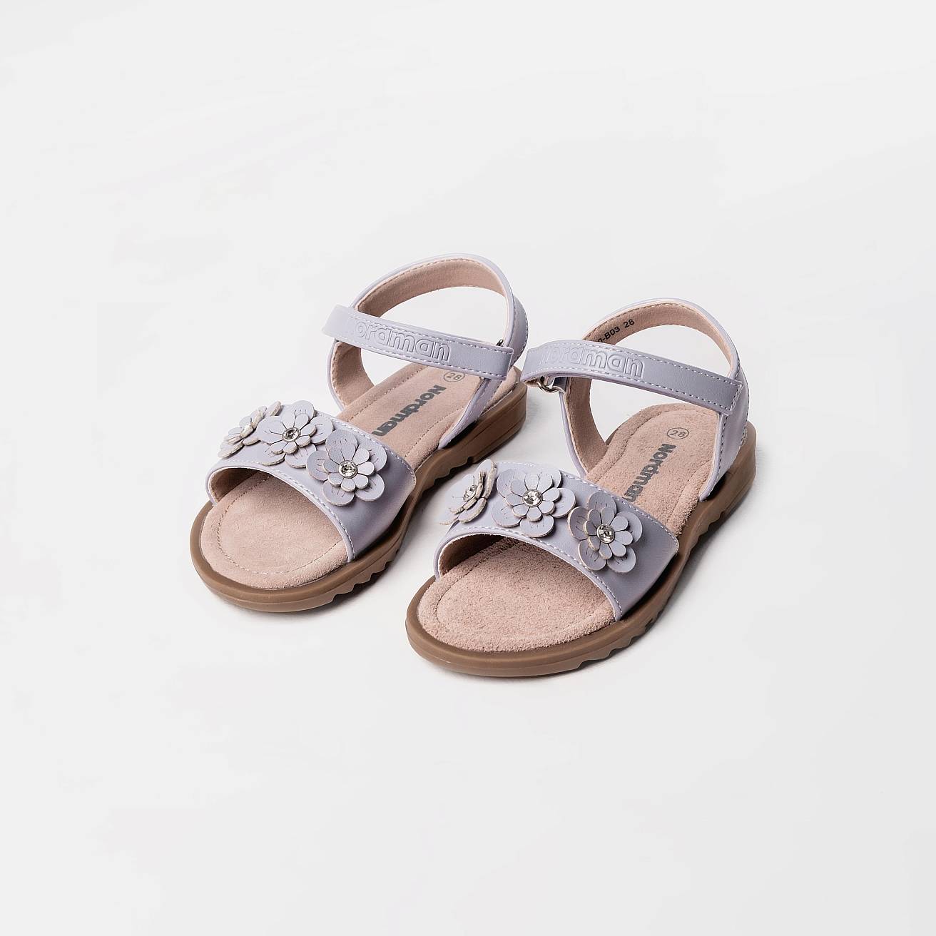 Босоножки детские летние лиловые - фото 4