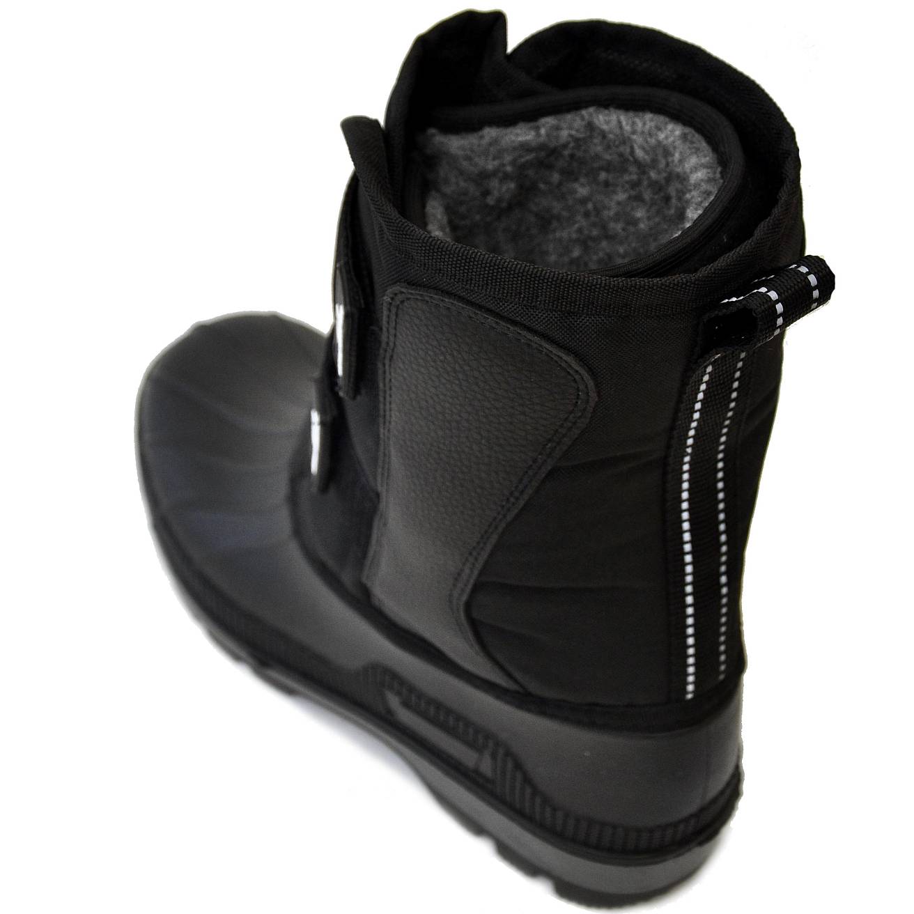 Сноубутсы Nordman Kraft  утепленные из ТЭП на липучках черные - фото 3