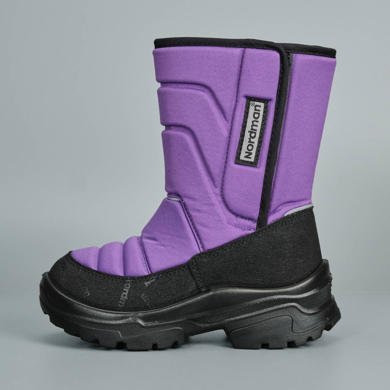 Зимние детские сапоги Nordman Lumi на липучке фиолетовые - фото 4