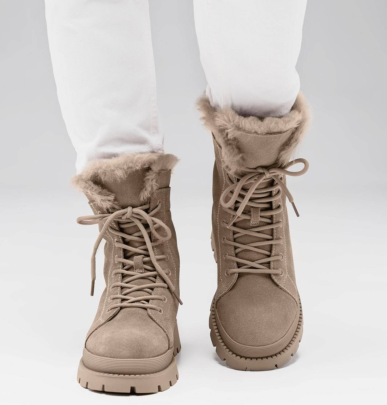Nordman ботинки на шнурках цвет песочный - фото 2