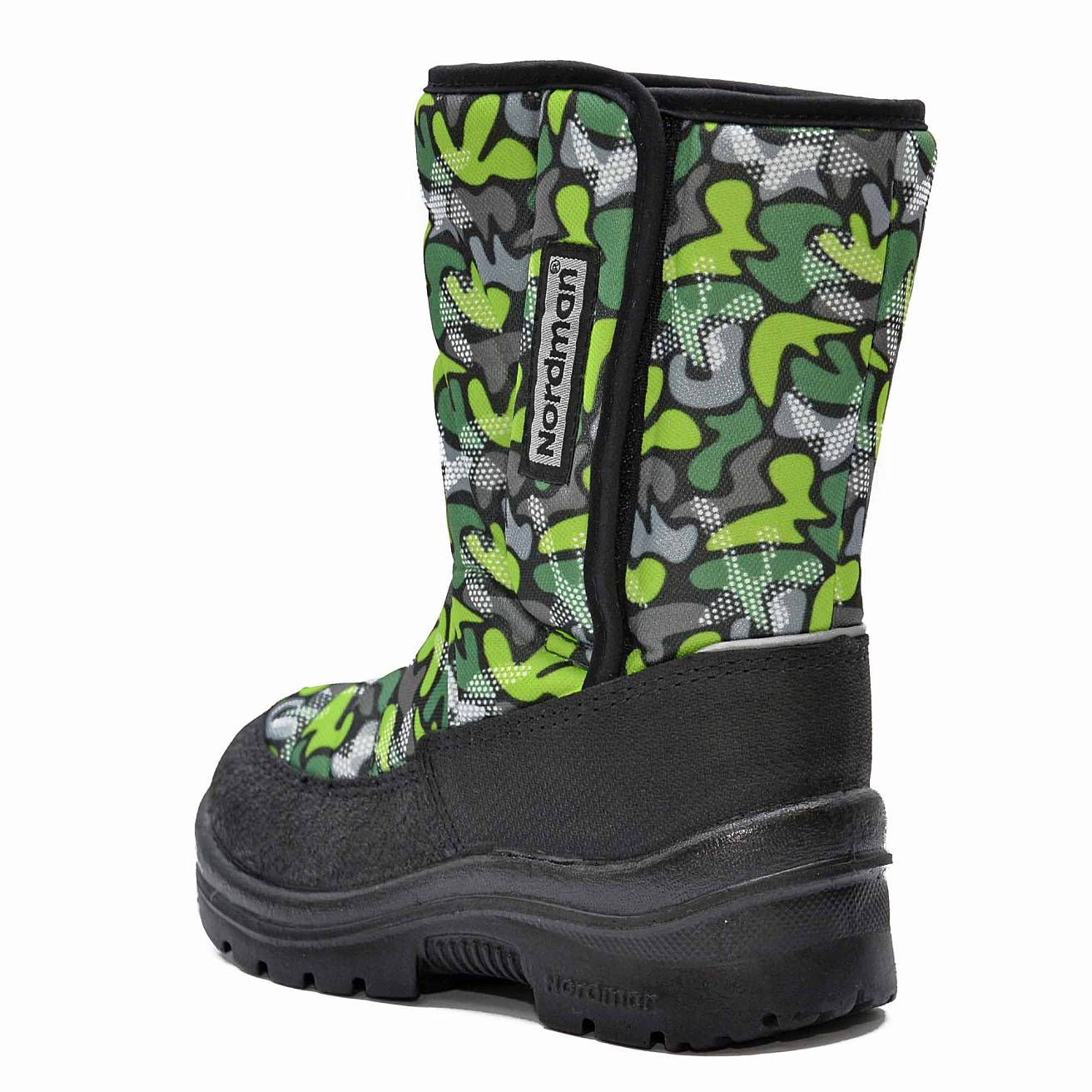 Зимние детские сапоги Nordman Lumi на липучке MESA#GREEN - фото 4