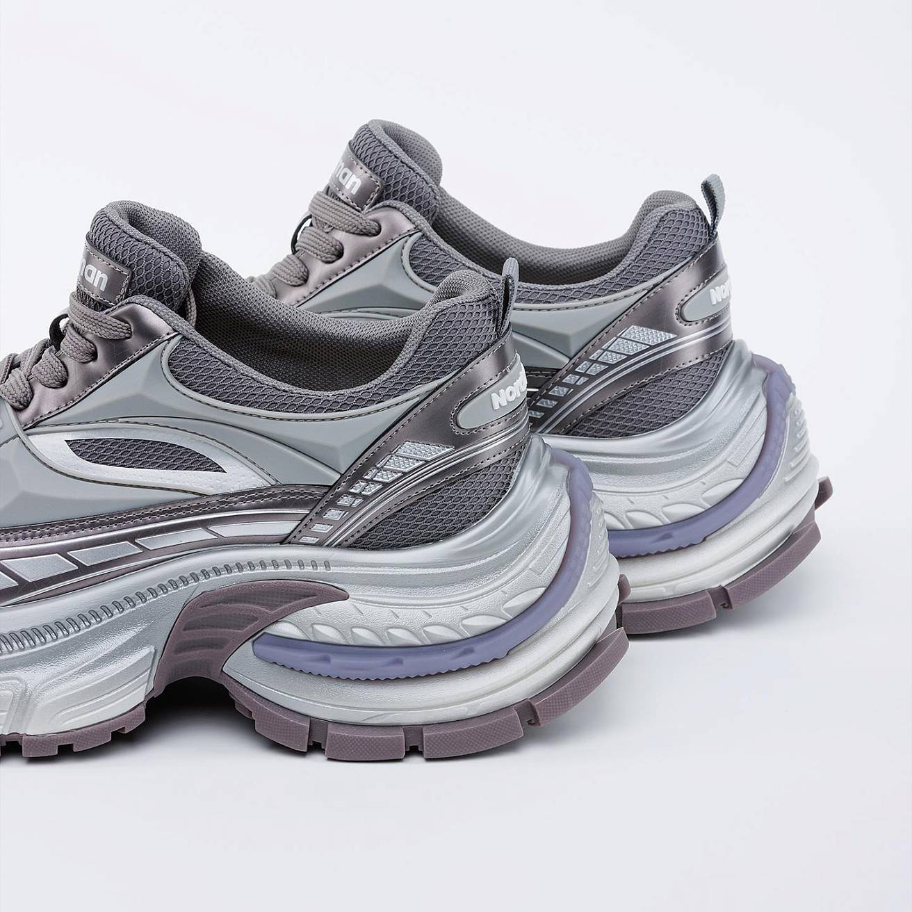 Женские кроссовки Nordman серые - фото 3