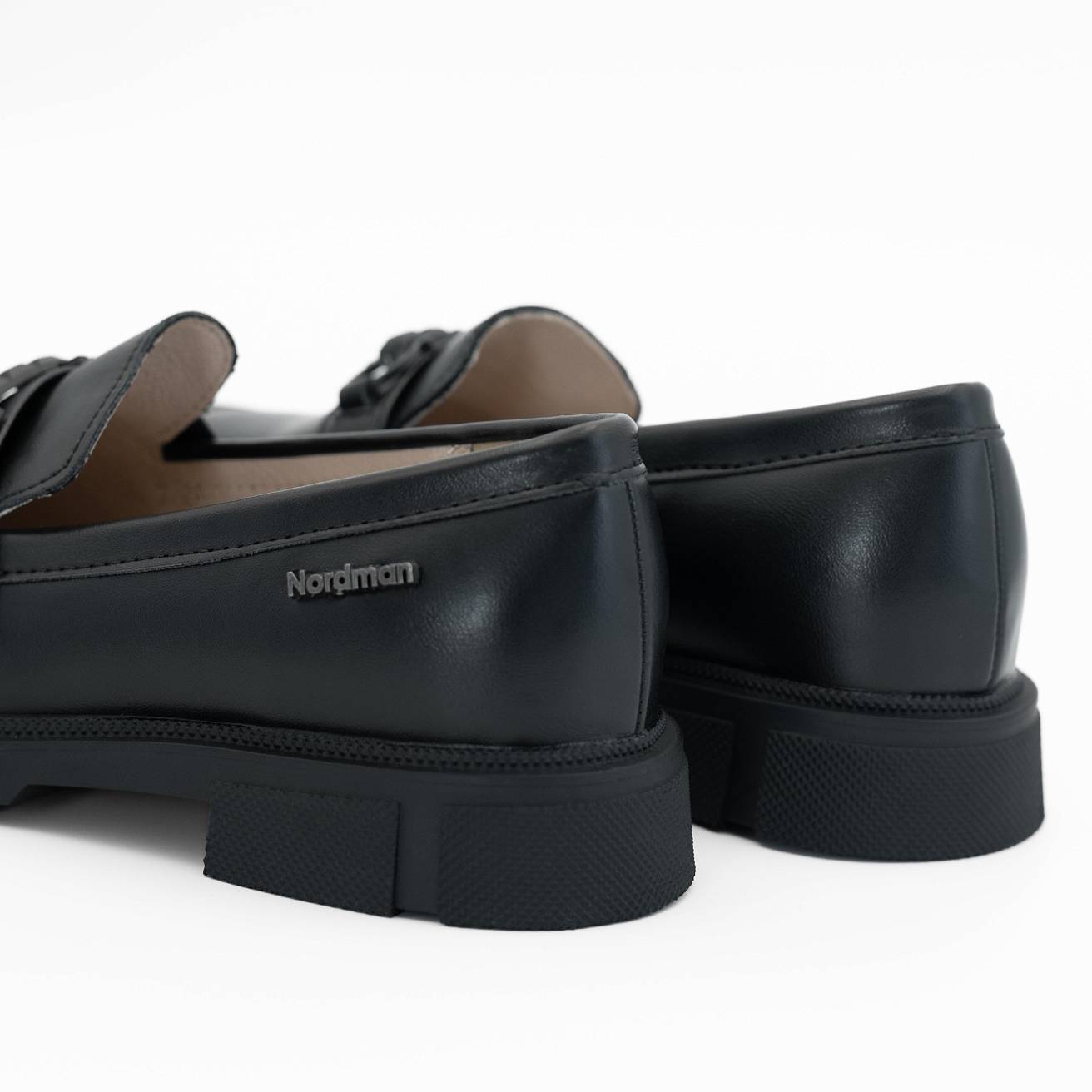 Лоферы Nordman для девочек цвет черный - фото 3