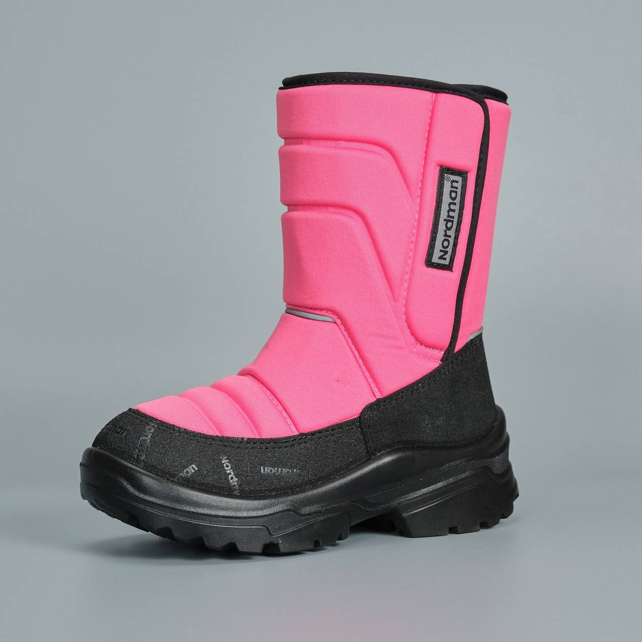 Зимние детские сапоги Nordman Lumi на липучке розовые - фото 6