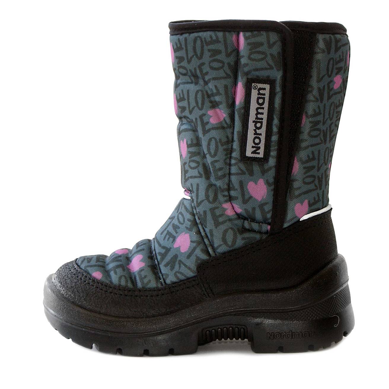 Зимние детские сапоги Nordman Lumi  на липучке LV GREY - фото 2