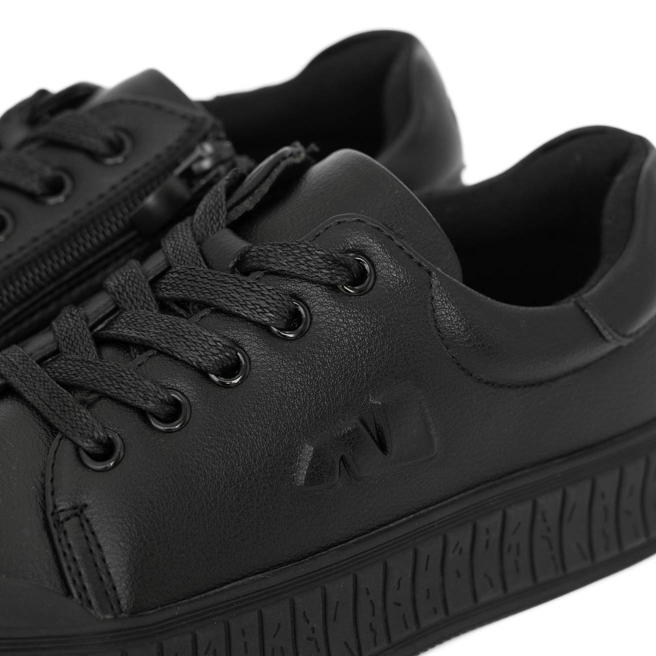 Кеды Nordman черные на шнурках цвеит черный - фото 2