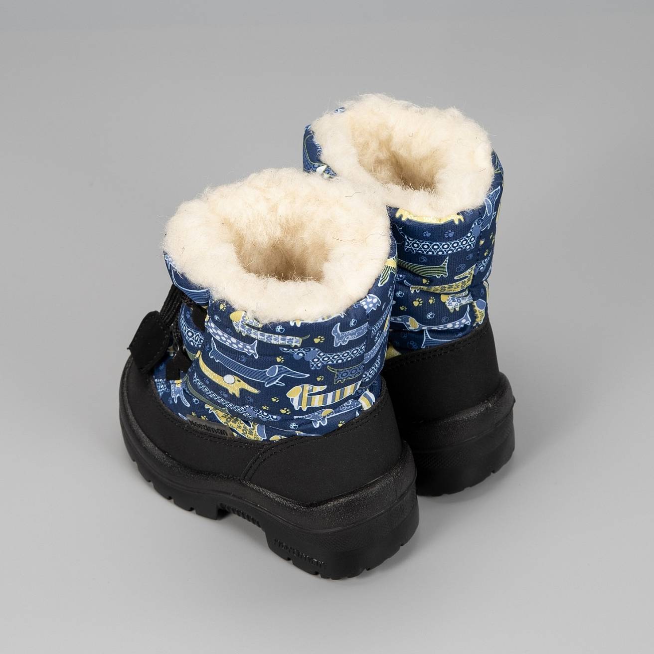 Зимние детские сапоги Nordman Mini на шнуровке синие - фото 7