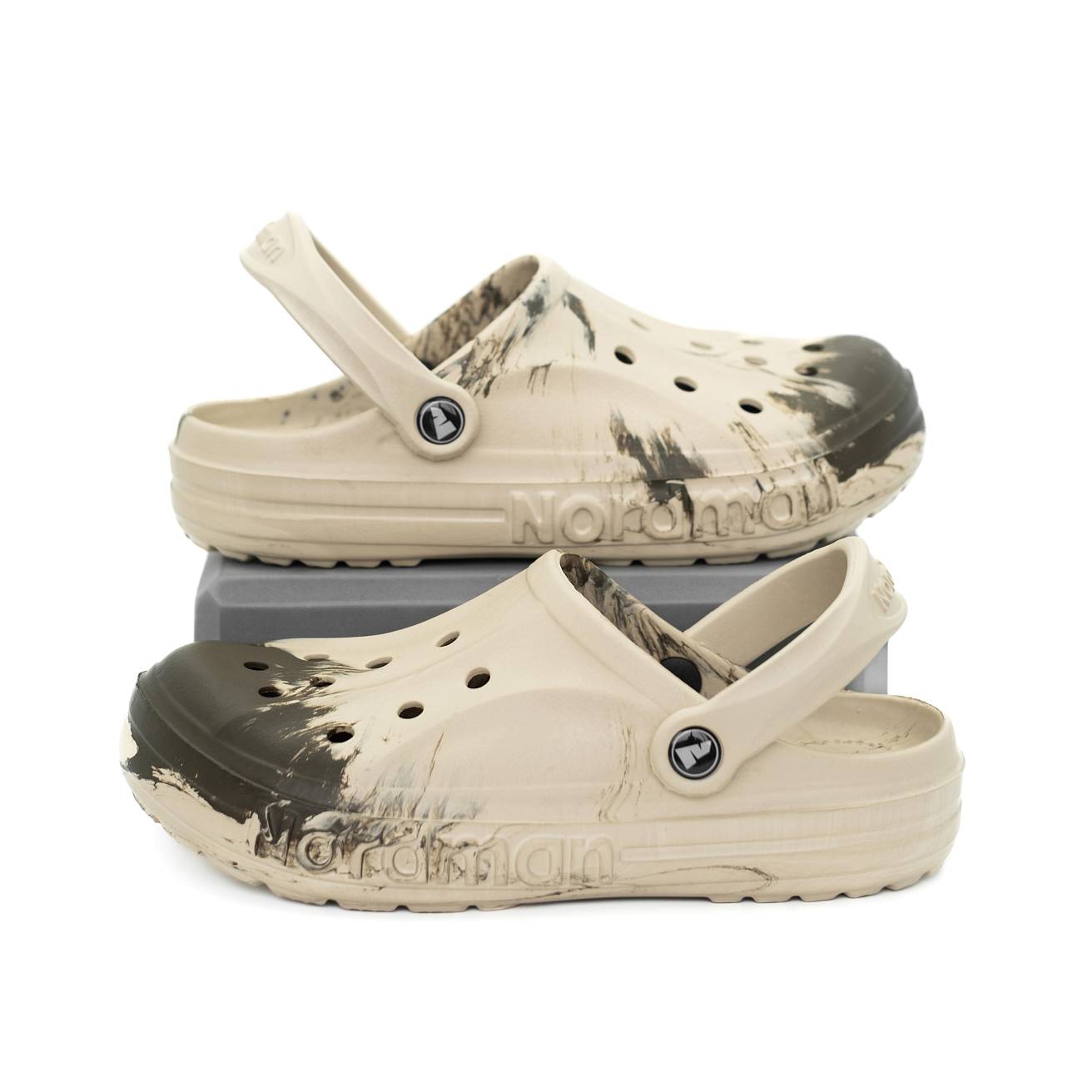 Сабо из ЭВА Nordman Shark цвет бежевый с серым - фото 4