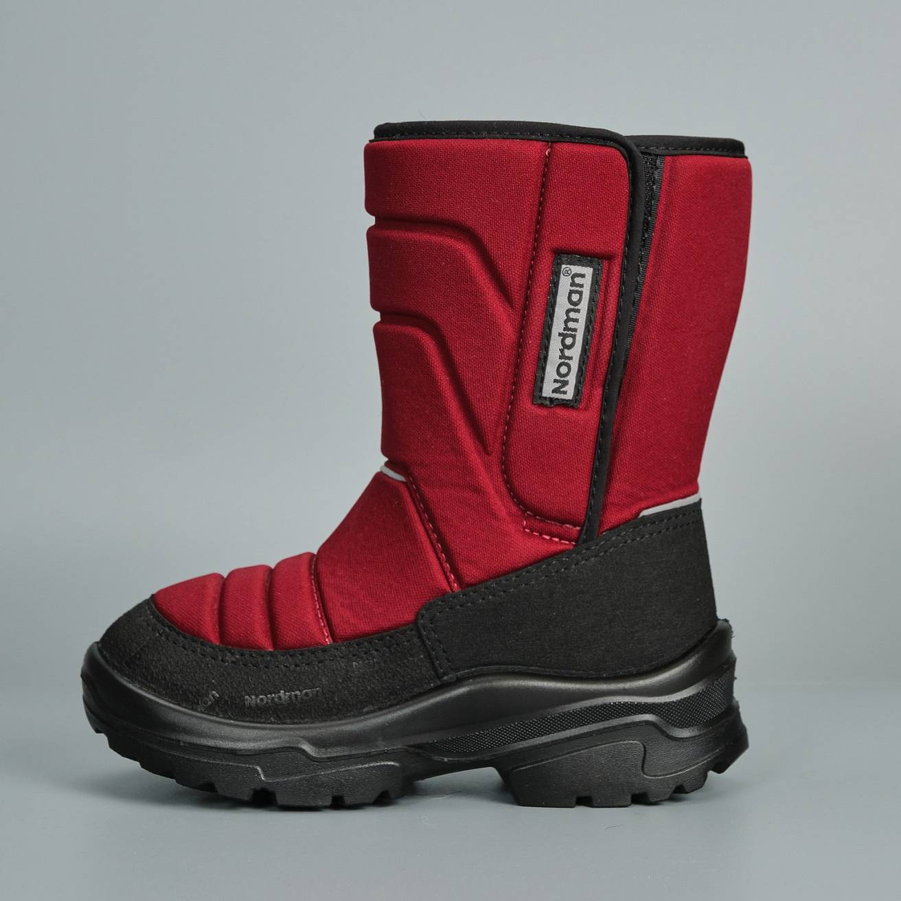 Зимние детские сапоги Nordman Lumi на липучке бордовые - фото 5