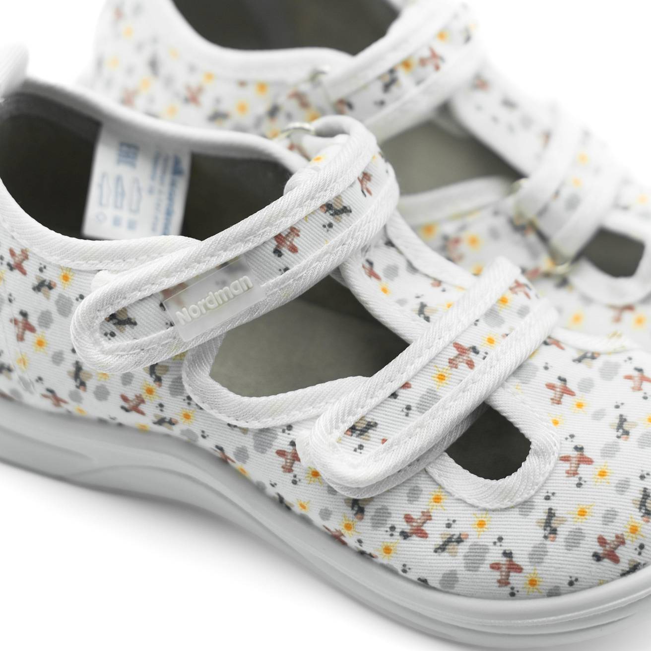 Тапочки детские Nordman Stars белые - фото 5