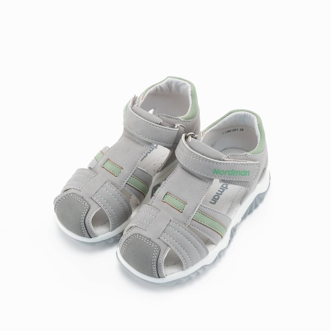 Сандалики детские Nordman Boom цвет серый - фото 2