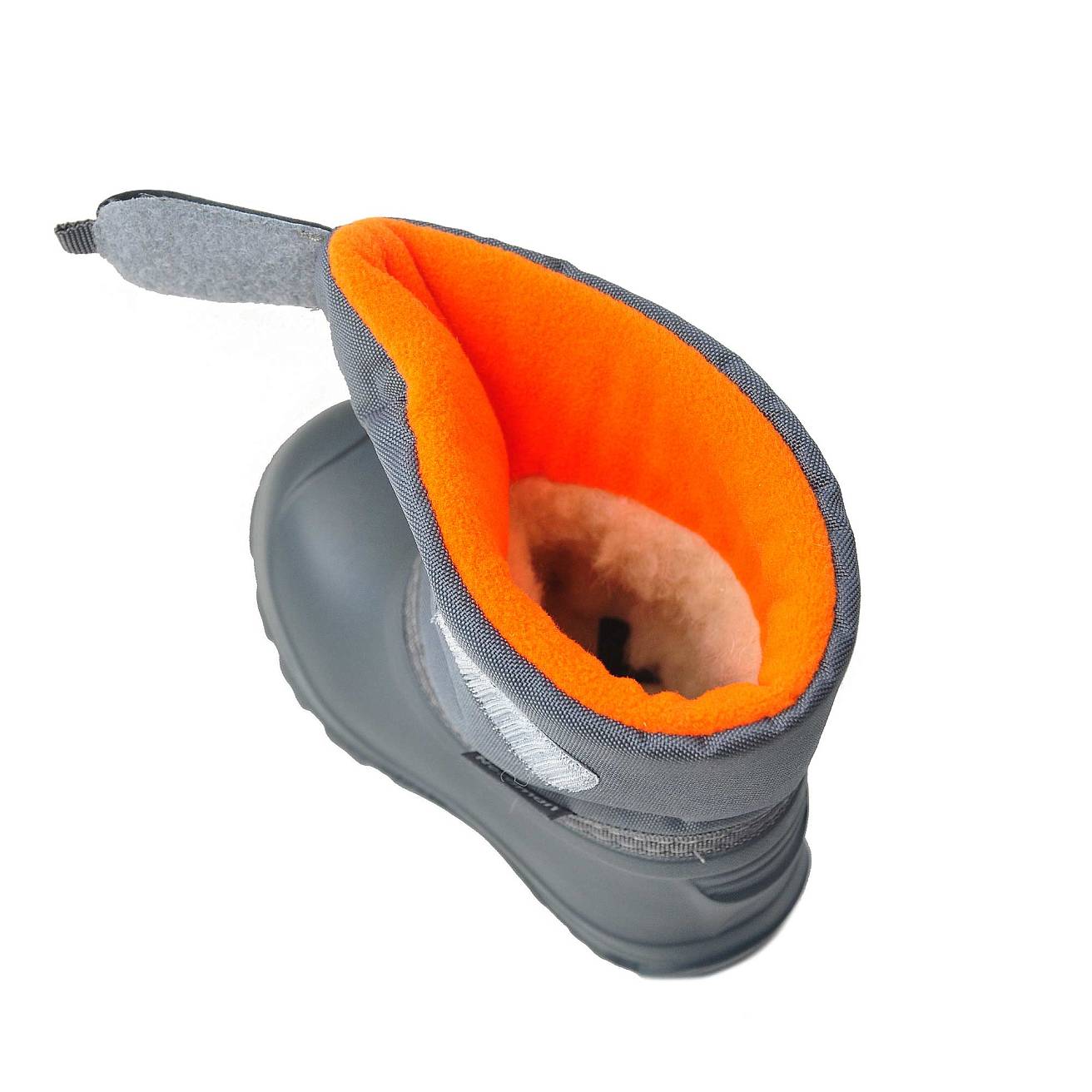 Сноубутсы Nordman Joy из ЭВА на высокой липучке Оранжевые с серым - фото 8