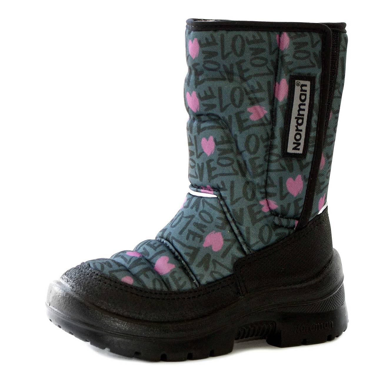 Зимние детские сапоги Nordman Lumi  на липучке LV GREY - фото 3